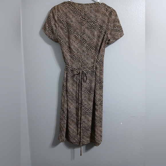 Liz Claiborne Elegant Brown Patterned Dress - Picture 9 of 12